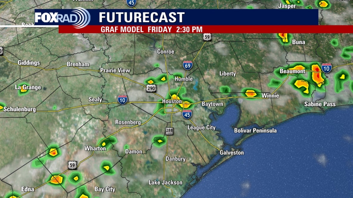 LIVE RADAR: Daily rain chances for Houston