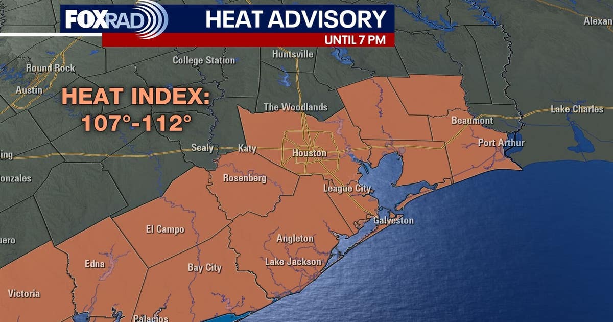 Houston weather: Spotty rain chances amid heat advisory