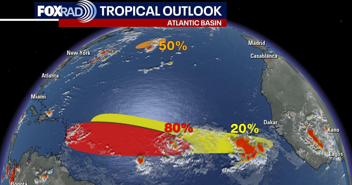 Houston weather: Wednesday isolated rain chances; tropical wave in Atlantic