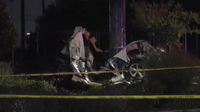 SW Houston driver crashes into pole near I-610
