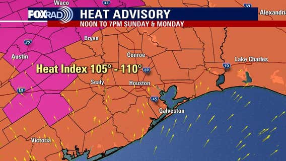 Houston weather: Heat advisory issued across Southeast Texas