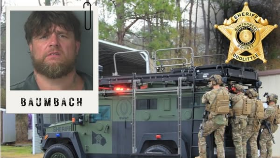 Convicted felon arrested following SWAT standoff over domestic violence call in Conroe