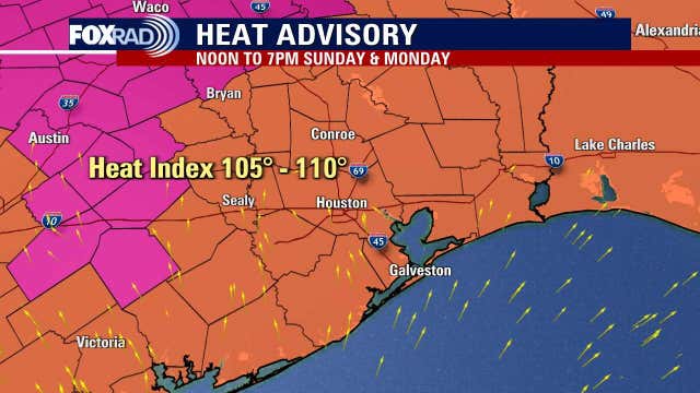 Houston weather: Heat advisory issued across Southeast Texas