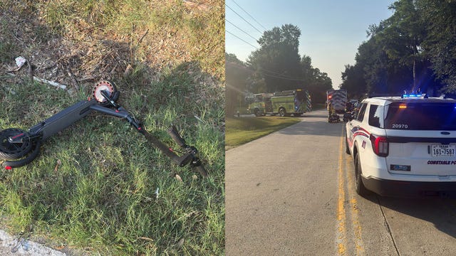 14-year-old riding e-scooter hit by vehicle in Klein, hospitalized