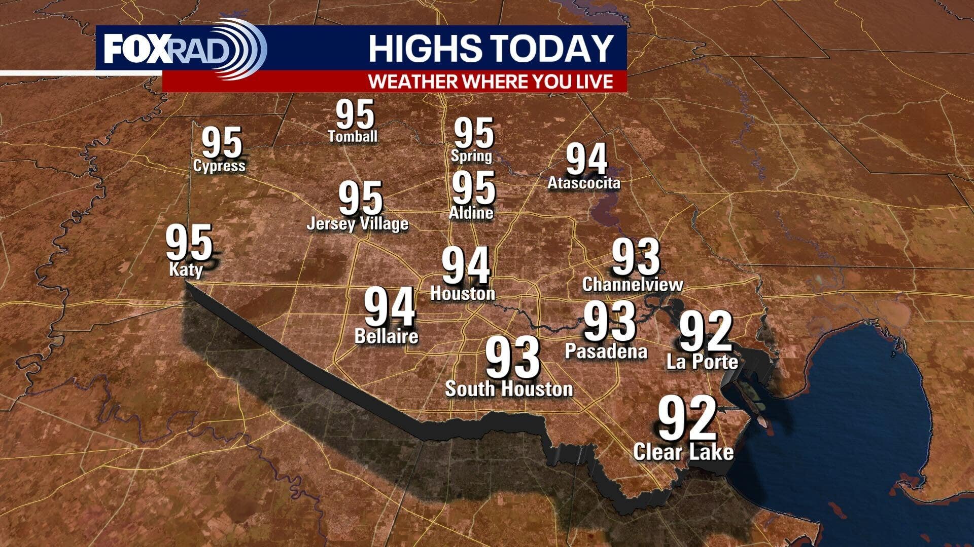 Houston weather: Hot weekend ahead
