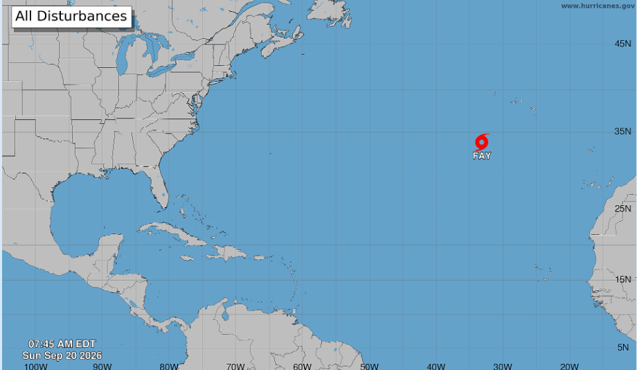 Tropical Storm Fay forms in Atlantic