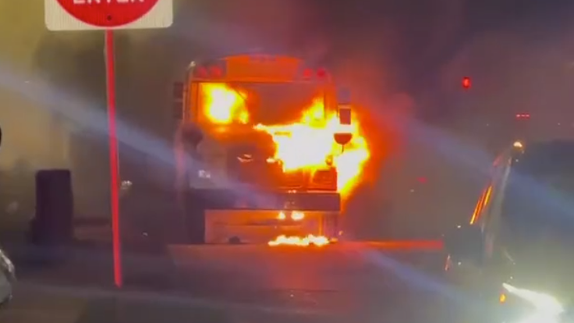 Pasadena ISD coaches help evacuate football team before school bus caught fire