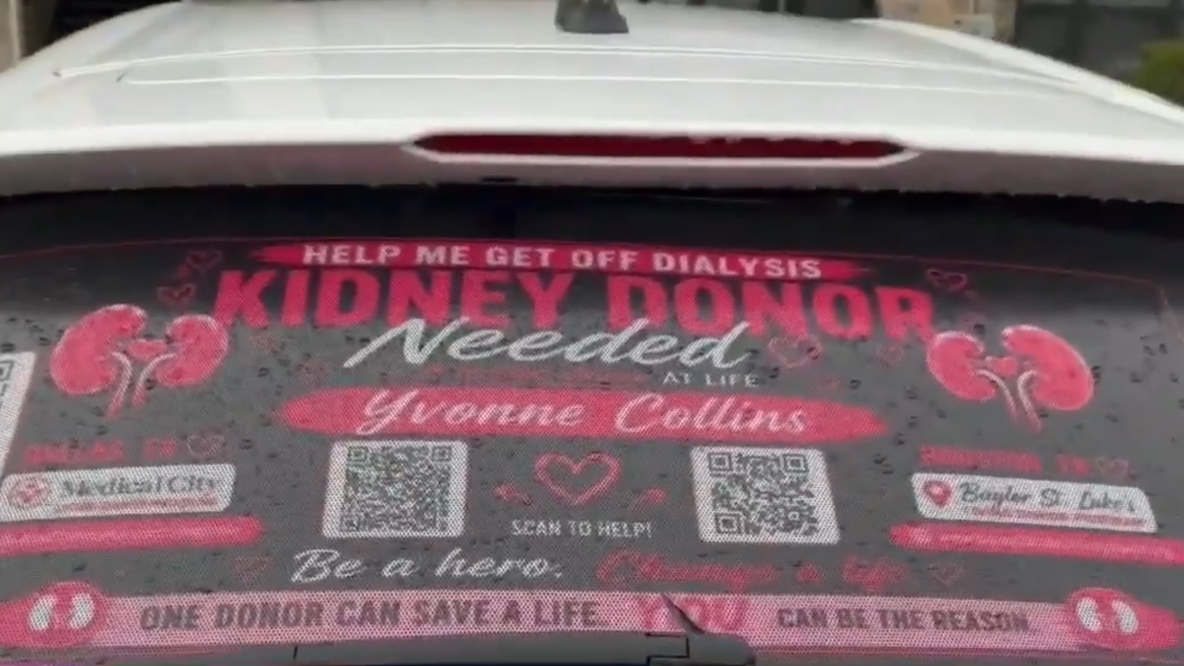 Conroe woman letting everyone know she needs a kidney in unique way 