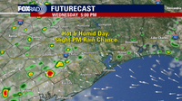 Houston weather: Hot Wednesday with storm chances, cold front possibility next week