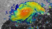 Tropical Storm Edouard makes landfall as Texas hit with heavy rain, gusty winds