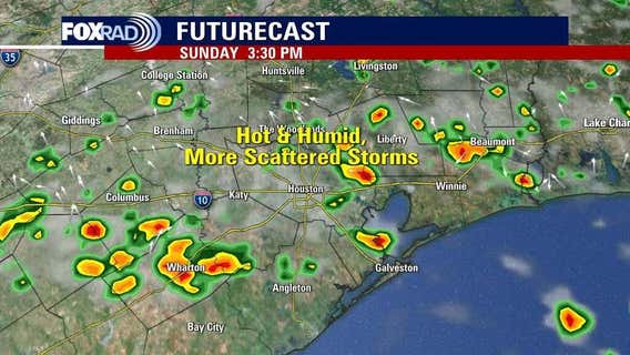 Houston weather: Heat, rain chances continue Sunday