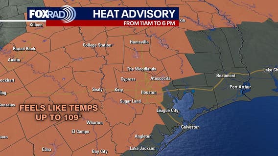 Heat Advisory issued for Houston area as hot temperatures and spotty storms persist
