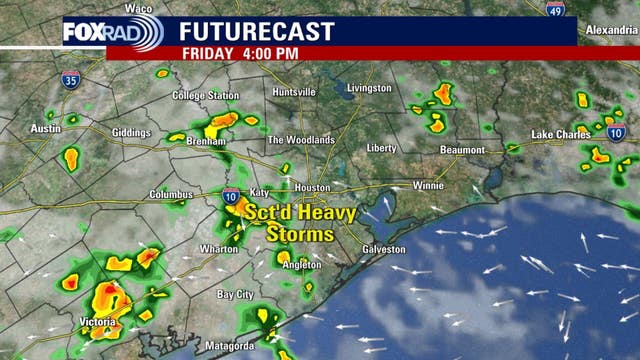 Houston weather: Scattered showers for Friday, Labor Day weekend