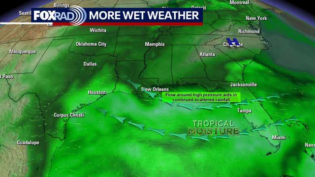 Houston weather: Unsettled weather pattern ahead for the rest of the week