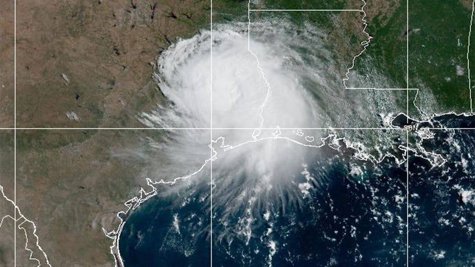 Tropical Depression Edouard is seen on Sept. 2, 2026.