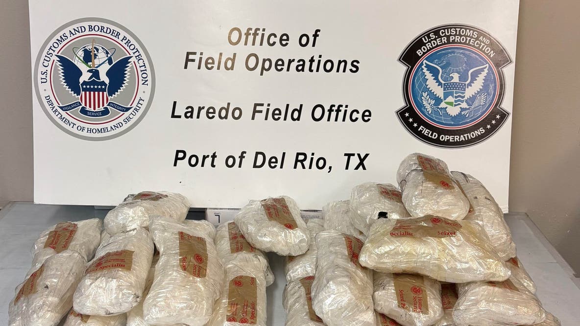 Nearly 40 pounds of meth found hidden in driver's spare tire at Texas border, officials say
