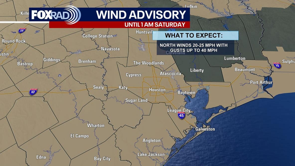 Houston weather: Cold front moves through Friday ahead of cooler weekend