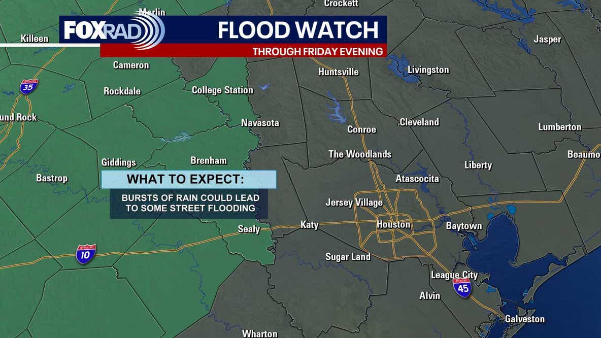 Houston weather: Flood watch in effect through Friday