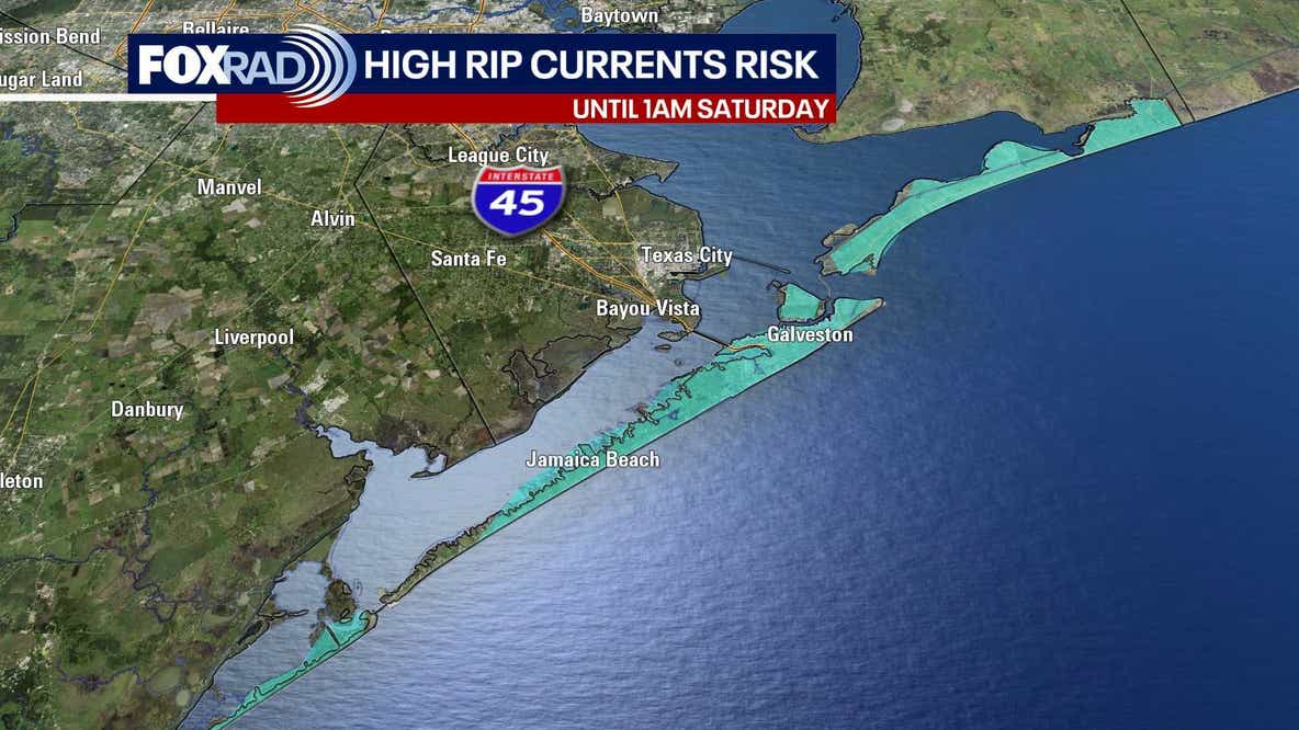Houston weather: Weekend rip current risk while Isaias moves east