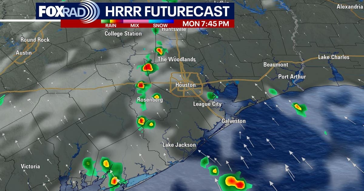 Houston weather: Scattered rain possible Monday, cold front later this week