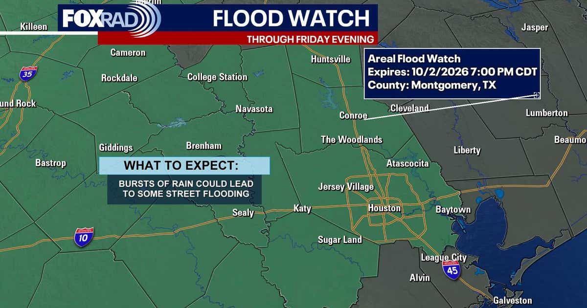 Houston weather: Friday storm alert as flood risk rises