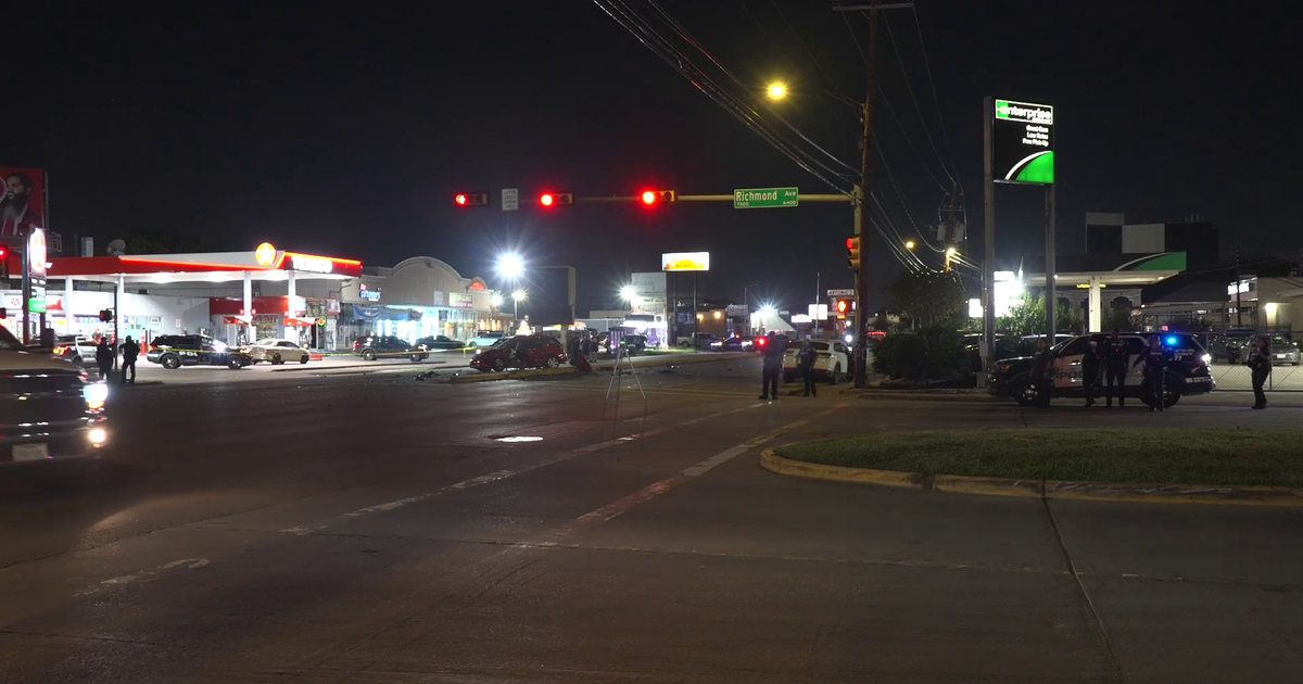 Houston Police Vehicles and Sergeant Hit by Suspected Drunk Drivers at Crash Scene