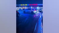 Man stabbed at Humble strip mall; woman detained