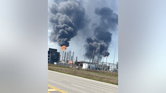 Flaring seen at INEOS Chocolate Bayou plant in Alvin