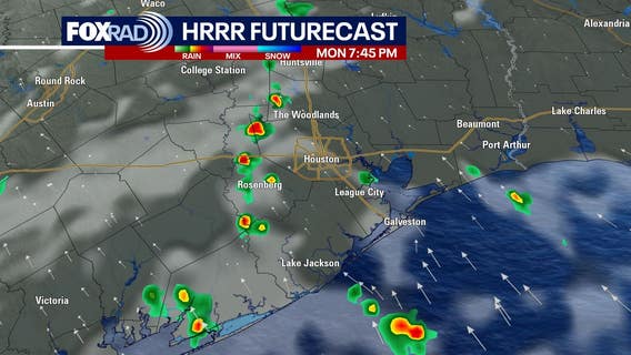 Houston weather: Scattered rain possible Monday, cold front later this week