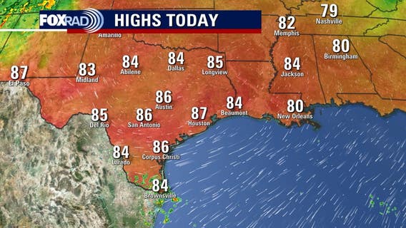 Houston weather: Thursday highs in the 80s, Air Quality Alert in effect