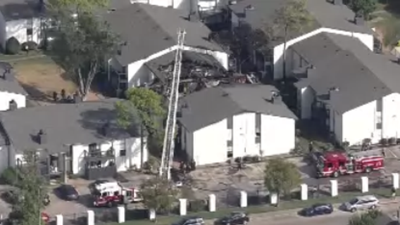 Wind spreads fire at Westwood complex; 12 apartments impacted