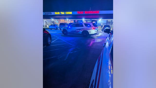 Man stabbed at Humble strip mall; woman detained
