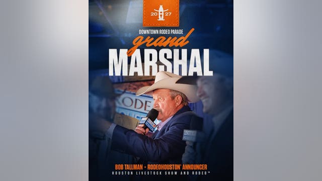 Longtime RodeoHouston announcer Bob Tallman named 2027 grand marhsal