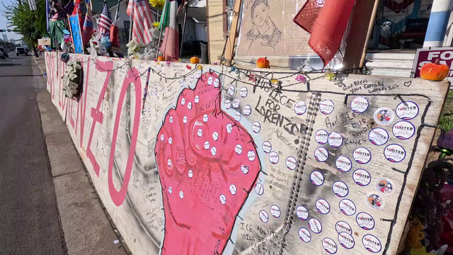 'I Voted' stickers at Houston memorial carry message of unity after ICE incidents