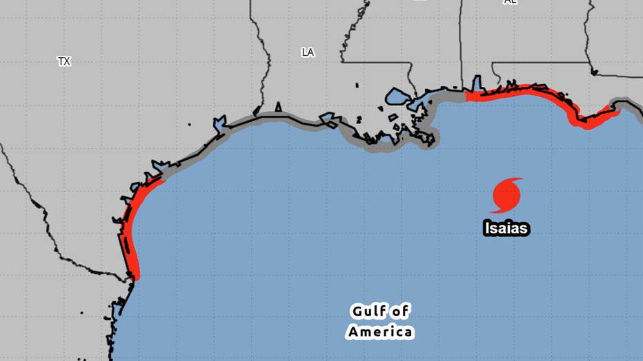 The rip current forecast for Oct. 9, 2026.