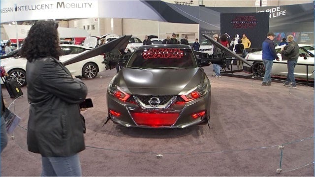 Hot cars are on display at the Philadelphia Auto Show