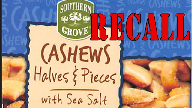 RECALL: Cashews sold at Aldi could contain glass