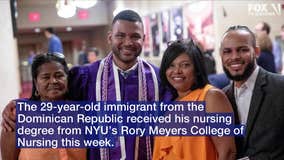 'Never give up': Man graduates from NYU nursing school after first working there as a janitor