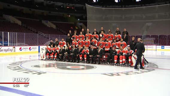 100-year-old Flyers fan invited to join team photo