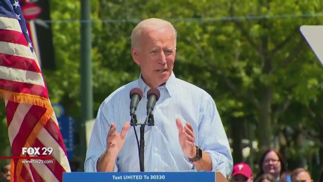 Biden calls for national unity at Philadelphia rally