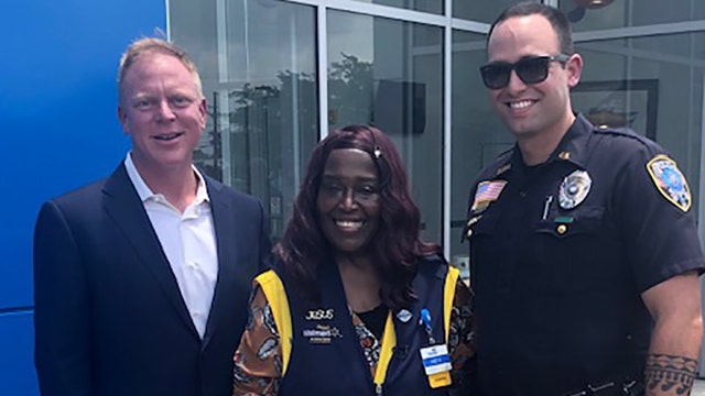 Walmart cashier who walked 9 miles to work gifted car after officer posted about giving her ride