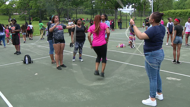 Philly Girls Jump in a Double Dutch Jump Off