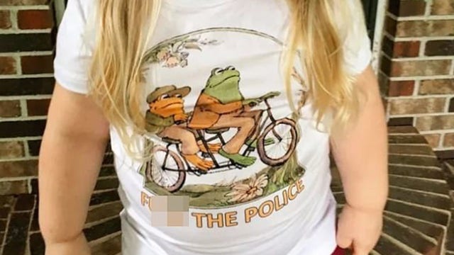 Illinois mom shocked to find toddler t-shirt she bought online has 'F*** the police' printed on it