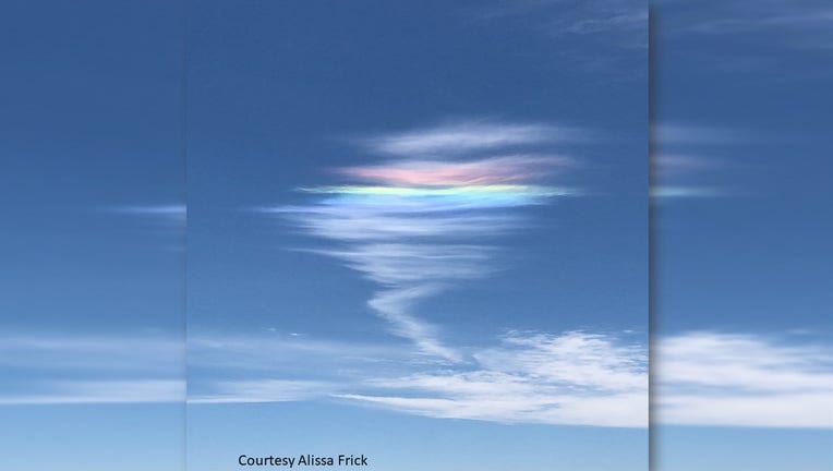 Circumhorizontal arc, or fire rainbow, captured at Avalon, New Jersey.