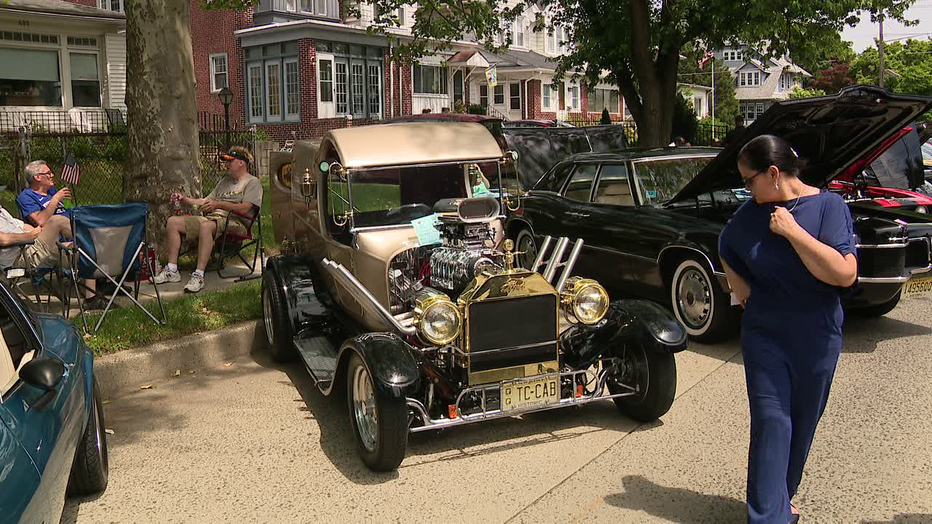 Classic and antique cars at the Collingswood May Fair.