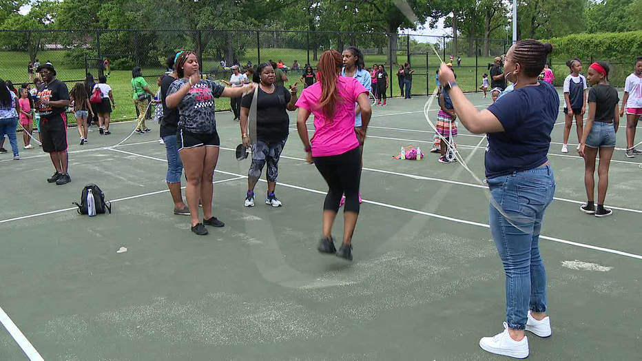 Double Dutch Jump Off held at Awbury Park by Philly Girls Jump.