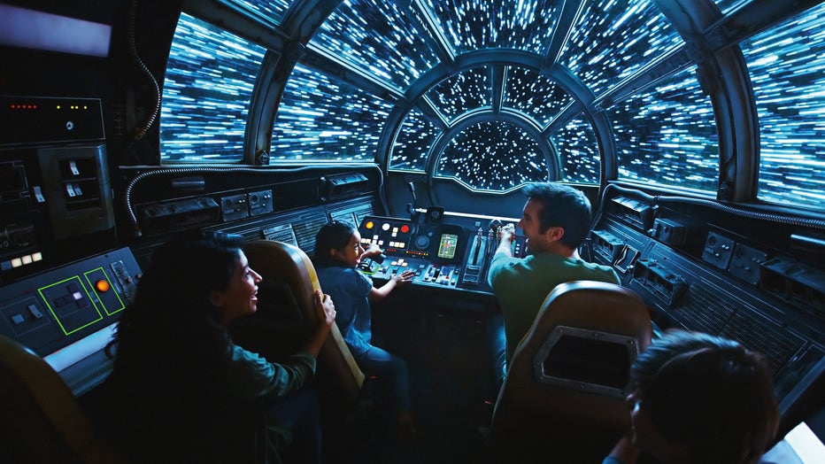 Guests take the controls in one of three roles aboard the fastest ship in the galaxy when Star Wars: Galaxy's Edge.