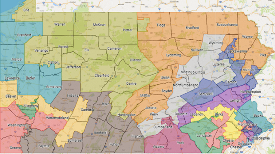 Pennsylvania congressional map