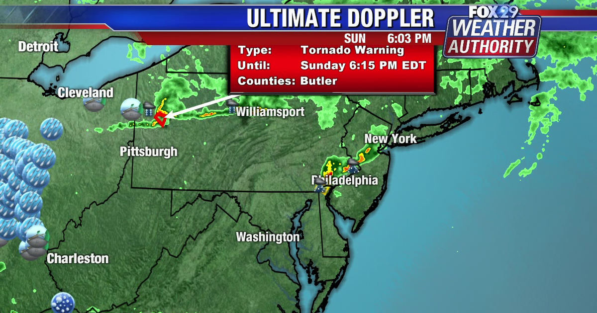 Severe thunderstorm warning issued for New Castle, Chester and Delaware ...