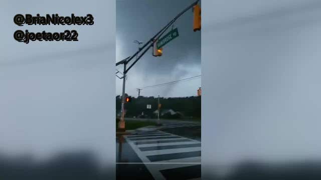 Funnel cloud, storm damage caught on viewers' videos